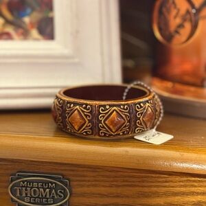 Stylish Brown Bangle with intricate design